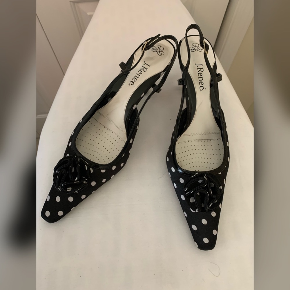 J. Renee’ ELISHA Black/White Polka Dot